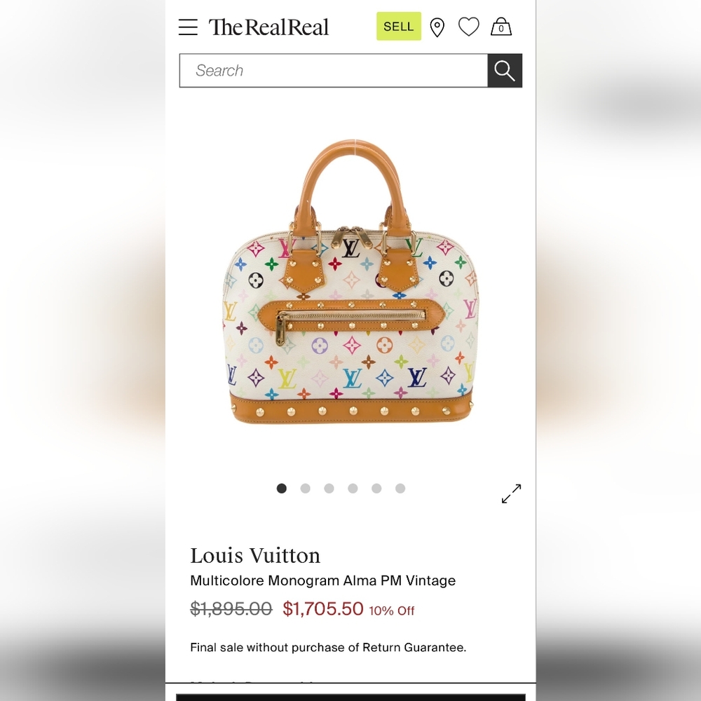 SOLD!!!!! Louis Vuitton Alma Murakami - Picture 13 of 13
